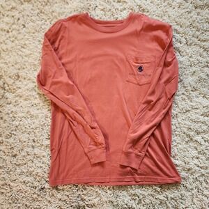 Southern Proper Christmas Winter Long Sleeve Salmon Shirt size small